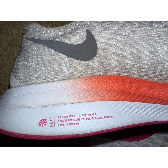 Nike Zoom Pegasus Turbo 2 Women's Running Shoes White, Pink, Orange Size 9 - Picture 3 of 13